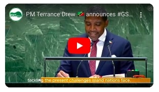 At theUnited Nations General Assembly, Saint Kitts & Nevis Prime Minister Dr. Terrance Drew announces#GSIS2025