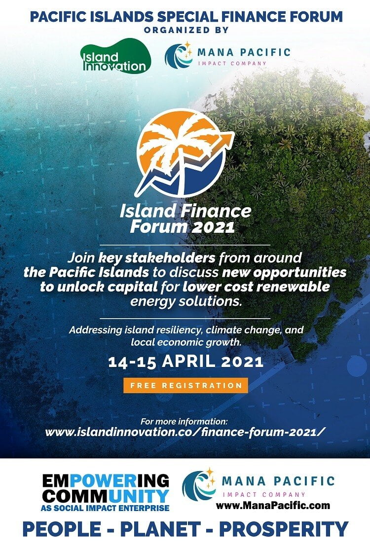 Mana Pacific partners with Island Innovation to find solutions for the green energy transition in the Pacific Islands