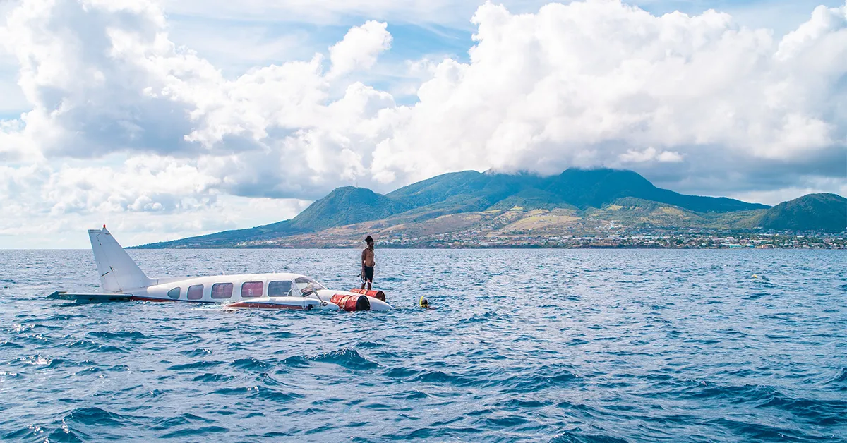 St. Kitts Just Sank an Aircraft to Create a New Dive Site, Adding an Artificial Reef, a Tourism Draw, and a New Way to Explore the Island Underwater